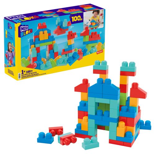 Mega Bloks Caja e 100 Bloques Grandes