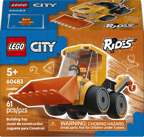 LEGO City Brick Rides Vehículos: Cargadora de Obra 60483