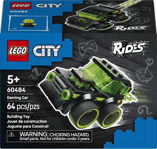 LEGO City Brick Rides Vehículos: Coche de Carreras de Videojuego 60484