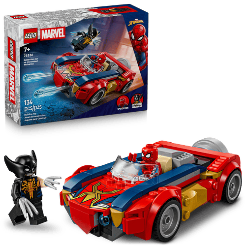 LEGO Super Heroes Marvel Coche de Spider-Man vs. Lobezno Venomizado 76336