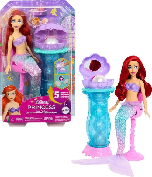 Mattel Disney Princesa Ariel Con Accesorios Sorpresa JBF86