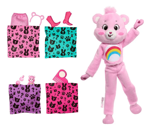 Barbie Cuttie Reveal Disfraz de Ositos Cariñositos Rosa