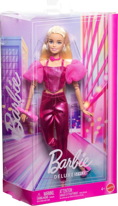 Mattel Barbie Fashionista Muneca Con Cabello Rubio Y Conjunto Rosa JFP40