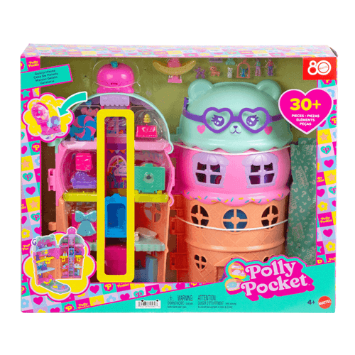 Polly Pocket Set Compacto Casa de Helado JFT91