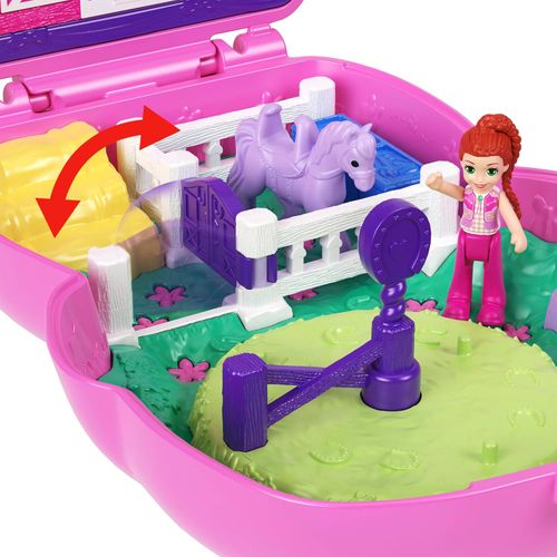 Mattel Polly Pocket Set De Juego Mundo De Compactos De Polly Pony JGK23