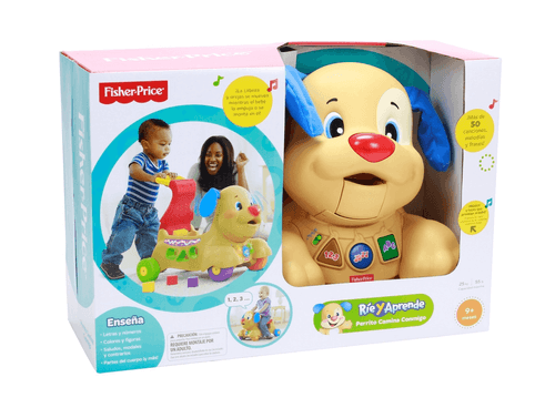 Juguetes para Bebés Fisher-Price Andadera Perrito Camina Conmigo Luces y Sonido