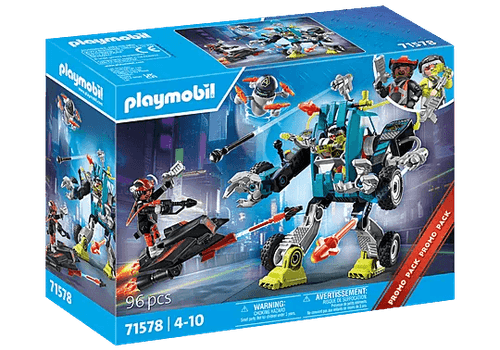 Playmobil Robot vs Planeador 71578
