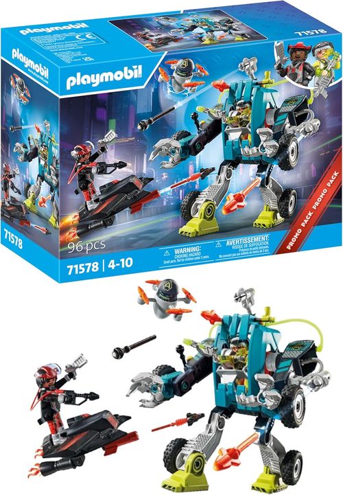 Playmobil Robot vs Planeador 71578
