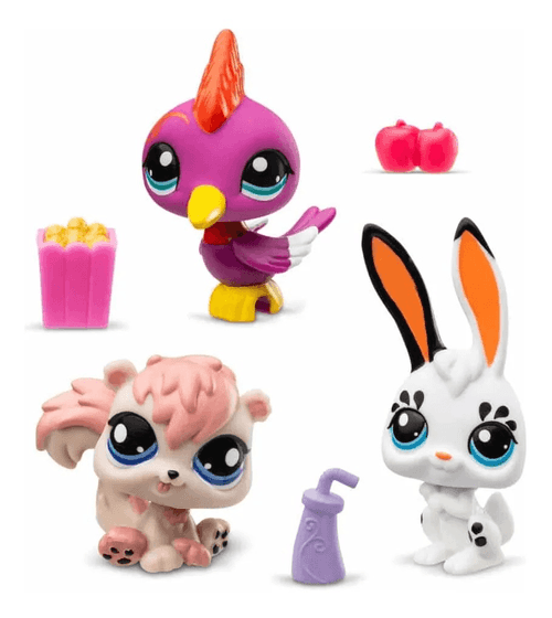 Bandai  Littlest  Pet  Shop  3pack  tubo #6   32033
