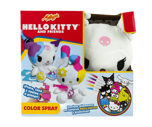 Mi Alegría Peluche Hello Kitty y Amigos Color Spray Kuromi  2444