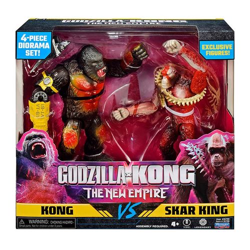 Godzilla vs Kong The New Empire 2 Pack Figuras de Acción Kong vs Skar King