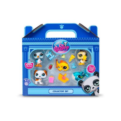 Littlest Pet Set de Figuras de Playa con 5 Mascotitas con Accesorios