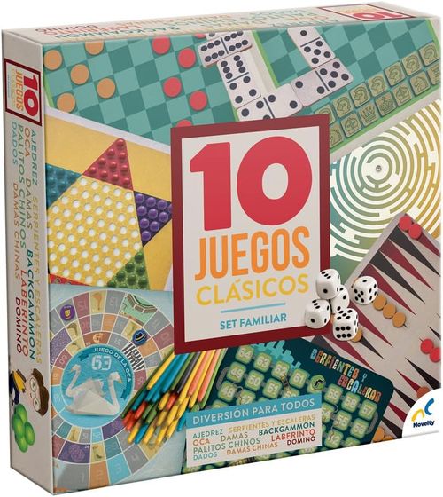 Juegos de Mesa Clásicos 10 en 1