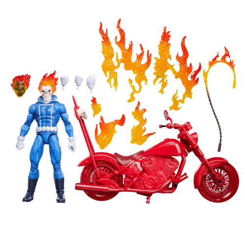 PREVENTA Marvel Legends Series, Vengador Fantasma, Johnny Blaze Con Motocicleta G2083