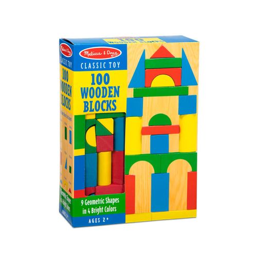 Melissa & Doug Bloques De Madera 100 Pcs 6073056