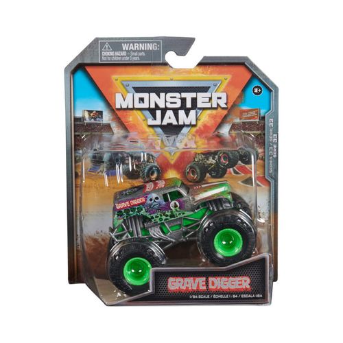 Monster Jam Grave Digger Gris 1:64