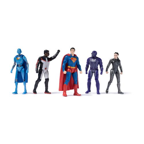 Set 5 Figuras Superman Película (Robot #4, Mr. Terrific, Superman, Ultraman & The Engineer)
