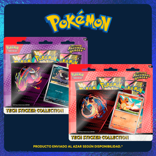 Pokémon TCG: Mega Evolution - Ascended Heroes Tech Sticker Collection Charmander o a Gastly en Español 13234
