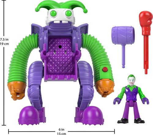 Imaginext Super Friends  Vehiculos The Jocker Battling Robot