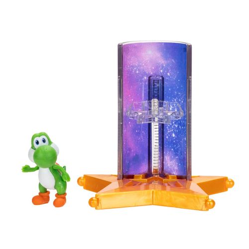 The Super Mario Galaxy Movie – Figura de 1.5” con accesorio lanzador de estrellas – Yoshi