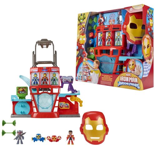 Set de Juego Iron Man and his Awesome Friends Iron-Cuartel General G1259