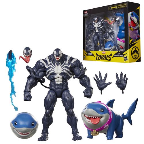 PREVENTA Marvel Legends Series, Marvel Rivals, Veneno y Jeff the Land Shark, Figuras coleccionables  inspiradas en el videojuego  G2074